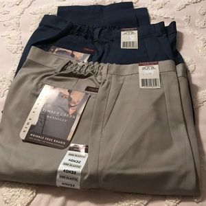Men’s pants - navy and tan